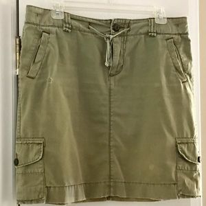 Polo Jeans Co. distressed cargo skirt